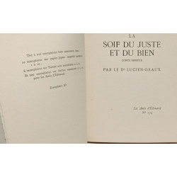 La soif du juste et du bien - Les amis d'édouard N°134