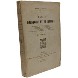 Essais d'histoire et de critique - 4e éd
