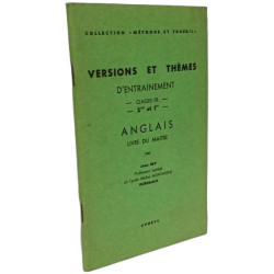 Versions et thèmes d'entraînement anglais livre du maître - classe...