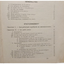 La Section en campagne - manuel de guerre