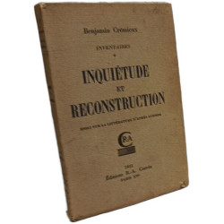 Inquiétude et Reconstruction