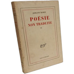 Poésie non traduite - TOME II