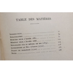 Mémoires pour les années 1661 et 1666 suivis de morceaux divers