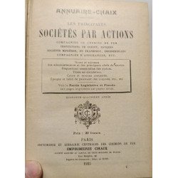 Annuaire-Chaix: Les principales sociétés par actions - 44e année