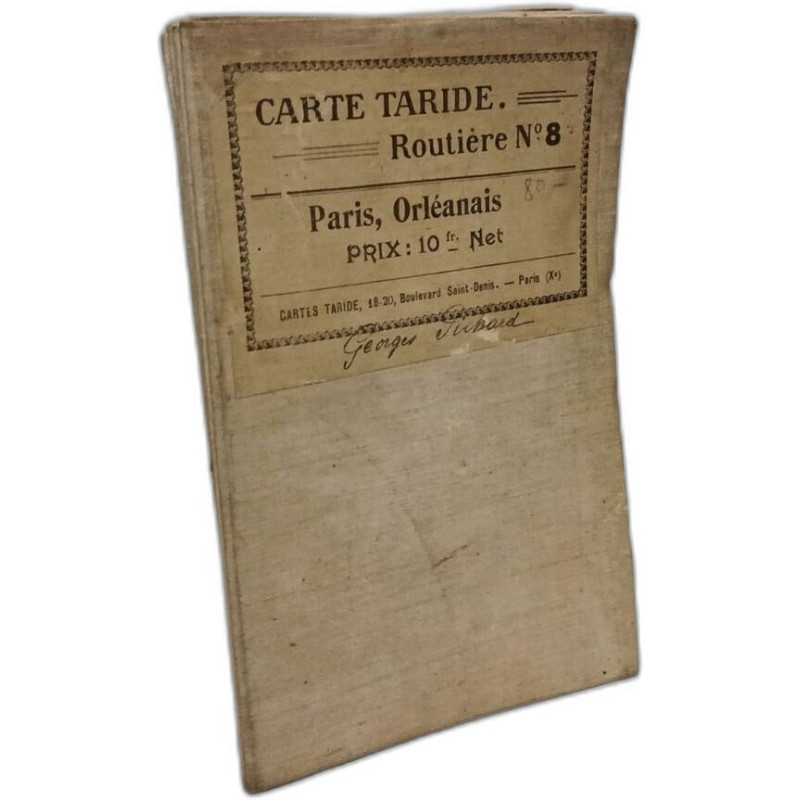 Carte Taride Routière N°8 Paris Orléanais