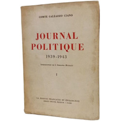 Journal politique - 1939 - 1943 Tome 1