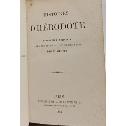 Histoires d'Hérodote- traduction nouvelle intro. notes par P. Giguet