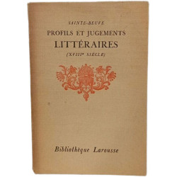 Profils et jugements littéraires Tome 2