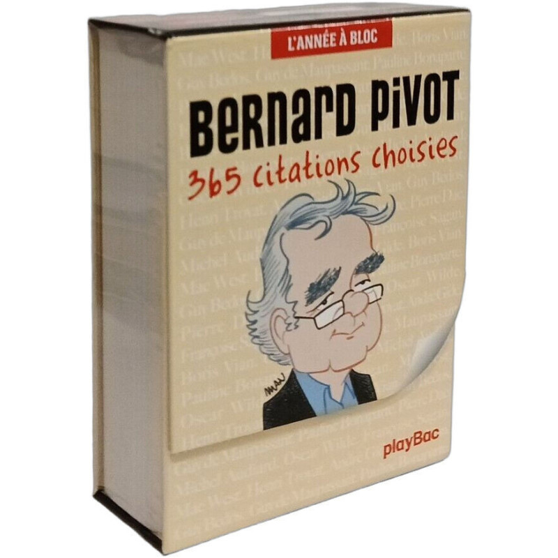 Calendrier 365 jours avec Bernard Pivot - L'Année à Bloc