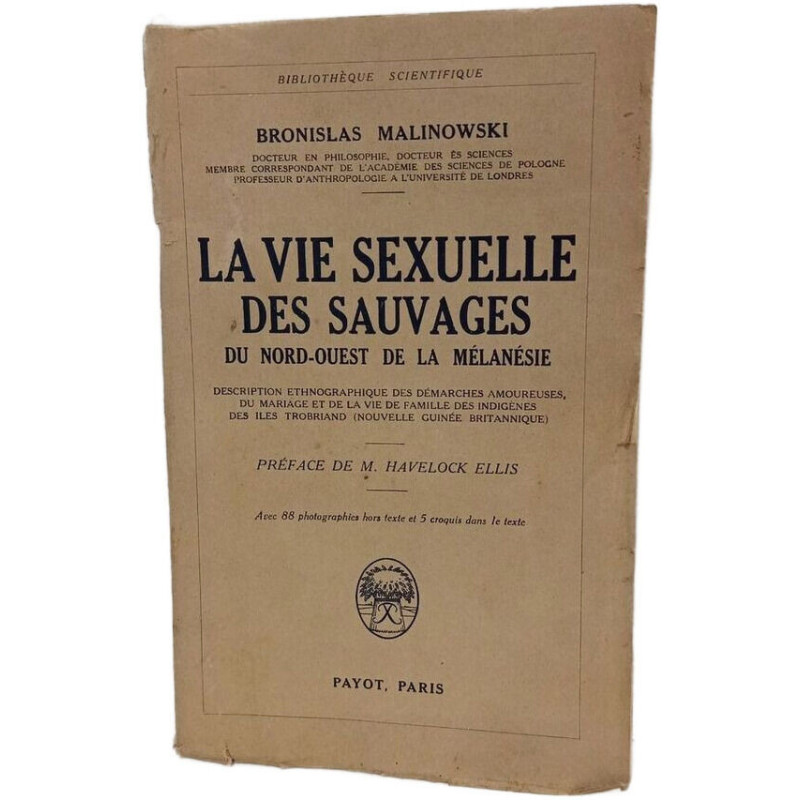 La vie sexuelle des sauvages du Nord-Ouest de la Mélanésie
