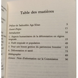 La desertification + La déforestation - rapport à la commission...