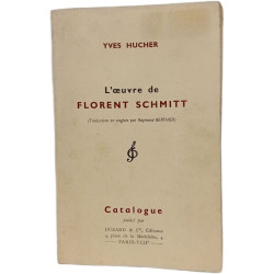 L'œuvre de Florent Schmitt - Catalogue