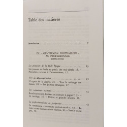 Les footballeurs professionnels des années trente à nos jours