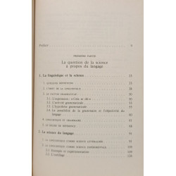 Introduction à une science du langage