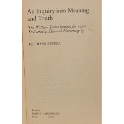 An Inquiry into Meaning and Truth