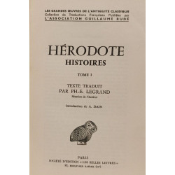 Hérodote : Histoires Tome I