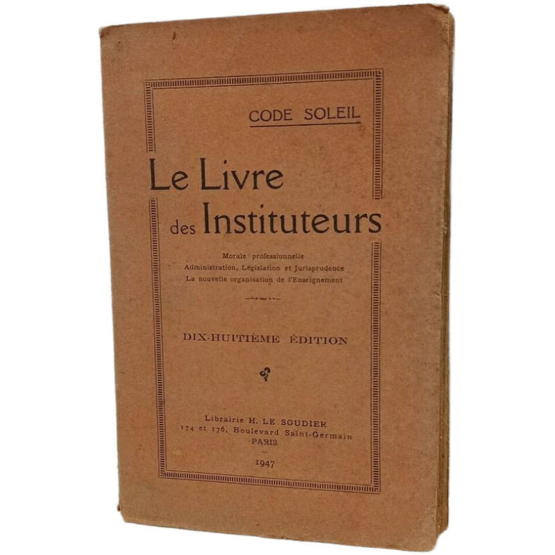 Le Livre des Instituteurs