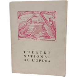 Théatre national de l'opera. Théatres lyriques nationaux. Saison...