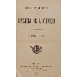 Bulletin officiel du Ministère de l'Intérieur