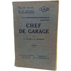 Chef de garage - Les Connaissances nécessaires pour être