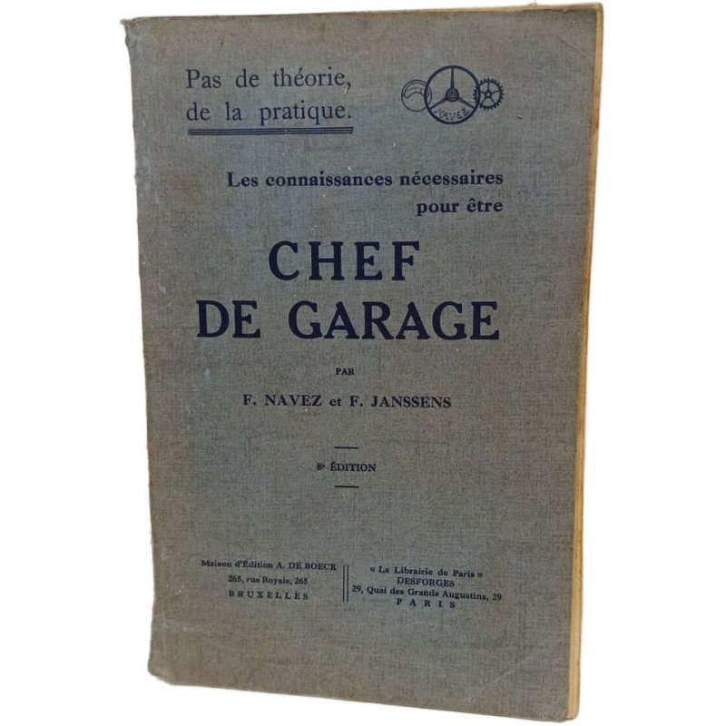 Chef de garage - Les Connaissances nécessaires pour être