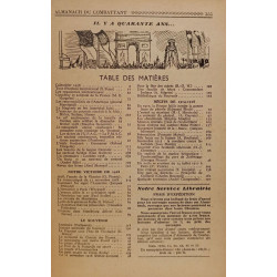 Almanach du Combattant 1918- 1958