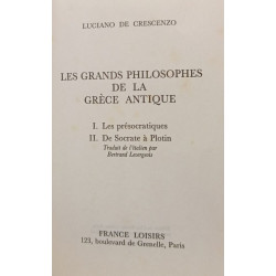Les grands philosophes de la Grèce antique