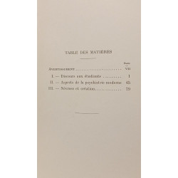 Aspects de la psychiatrie moderne