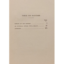 Hitler et les femmes : Le journal intime d'Eva Braun