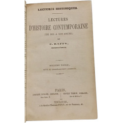 Lectures d'histoire contemporaine (de 1815 à nos jours) - 2e éd