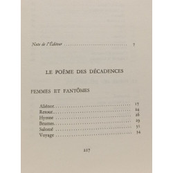 Poésies. I : Le poème des décadences. Les Sept Solitudes