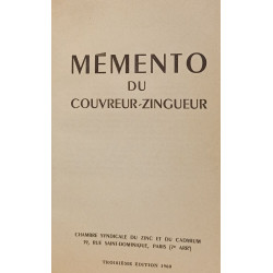 Mémento du couvreur-zingueur