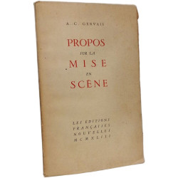 Propos sur la mise en scène