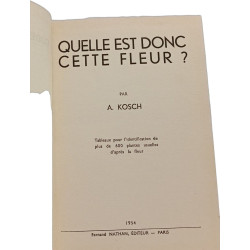 Quelle est donc cette fleur