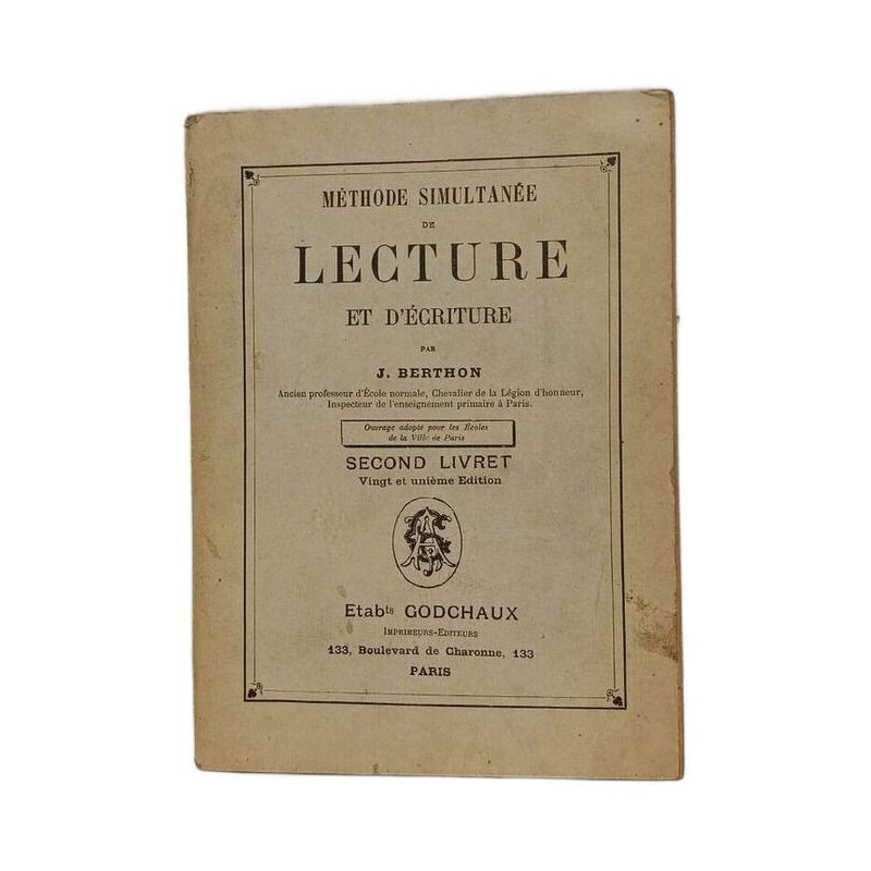 Méthode simultanée de lecture et d'écriture - Second Livret