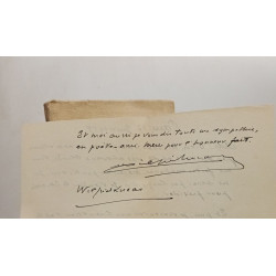 La Couronne de Joie - avec une lettre manuscrite de l'auteur