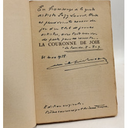 La Couronne de Joie - avec une lettre manuscrite de l'auteur