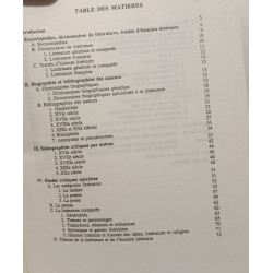 Guide bibliographique des études d'histoire de la littérature...