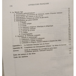 Guide bibliographique des études d'histoire de la littérature...