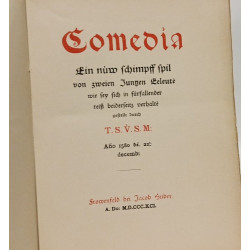 Tobias stimmer's Comedia