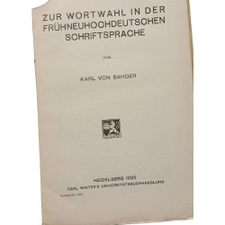 Zur Wortwahl in der frühneuhochdeutschen Schriftsprache