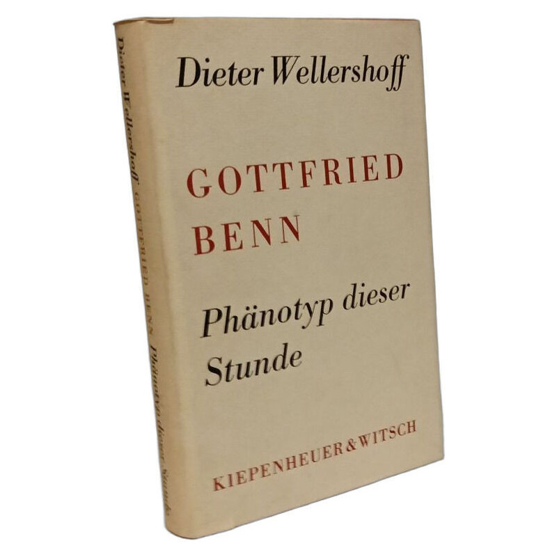 Gottfried benn Phänotyp dieser Stunde