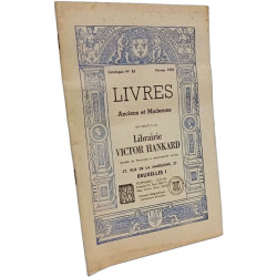 Livres Anciens et Modernes - Librairie Victor Hankard - Catalogue...