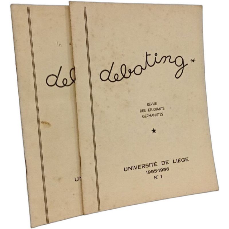 Debating - revue des étudiants germanistes - 1955-1956 - N°1 et 2
