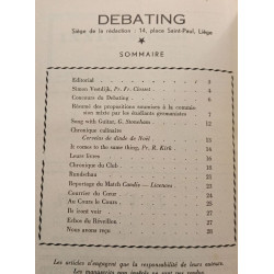 Debating - revue des étudiants germanistes - 1955-1956 - N°1 et 2