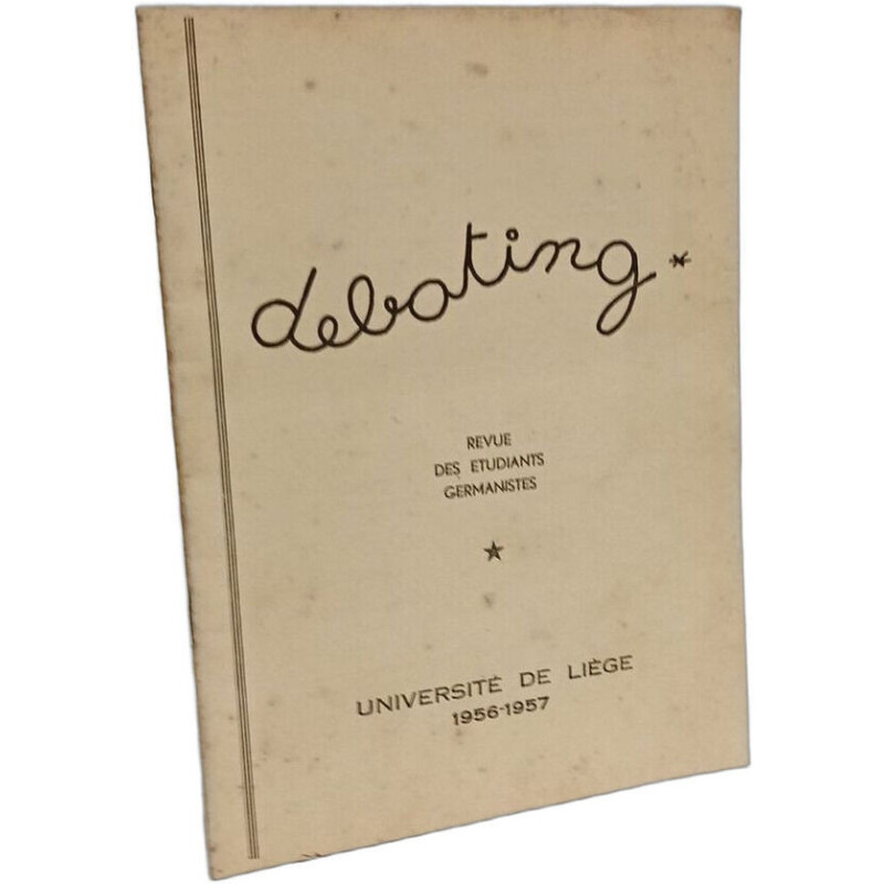 Debating - revue des étudiants germanistes 1956-1957