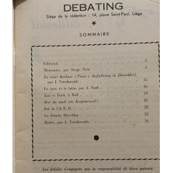 Debating - revue des étudiants germanistes - N°2 et 3 - 1956-1957
