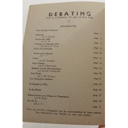 Debating - revue des étudiants germanistes - N°6 1953-1954
