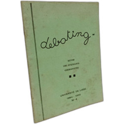 Debating - revue des étudiants germanistes N°4 1954-1955