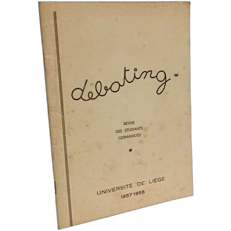 Debating - revue des étudiants germanistes 1957-1958